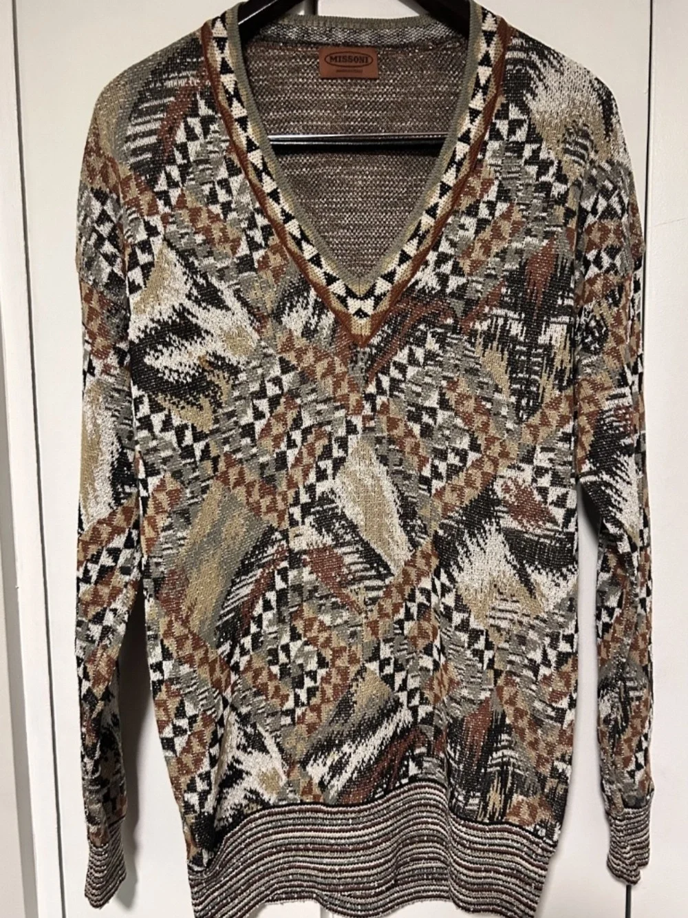 Vintage Missoni V-Neck Sweater Mens Medium IT 48